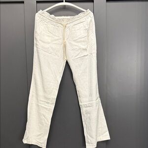 NWOT Roxy White Linen  Pants